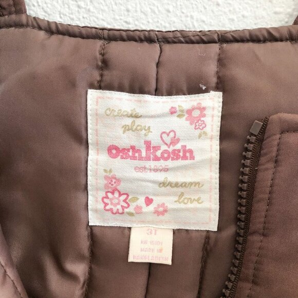 OSHKOSH B’GOSH Vintage Brown Ski Snow Bibs - Picture 11 of 12